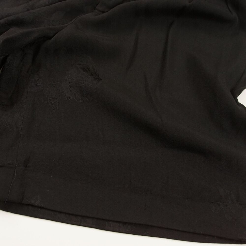 Nanushka Black Floral Jacquard Nagi Viscose Belted Shorts Unisex Sz M - Picture 8 of 10